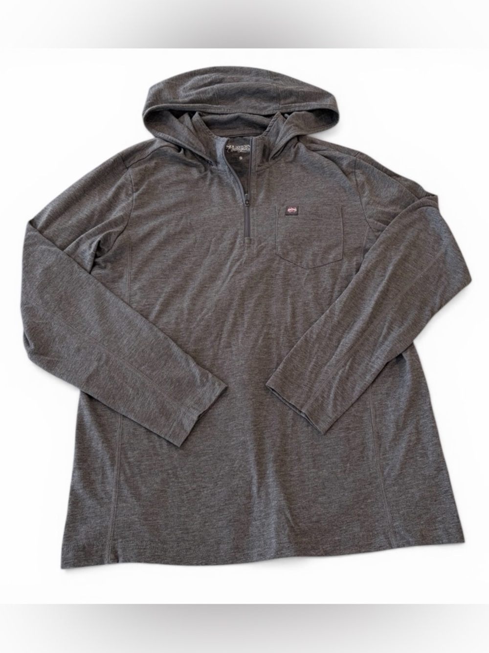 Southern Collegiate Mississippi State Bulldogs Quarter Zip‎ Hoodie Gray Small